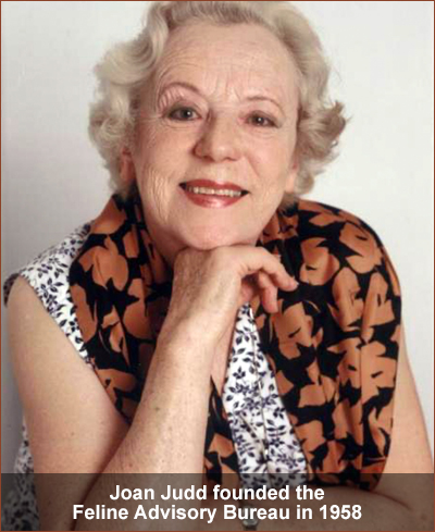 Joan Judd founder of the Feline Advisory Bureau.