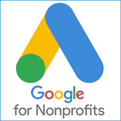 Google for nonprofits logo.