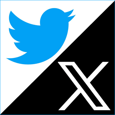 Twitter logo.