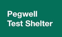 Pegwell test shelter logo