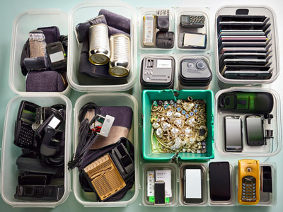 image of an assortment of items for recycling